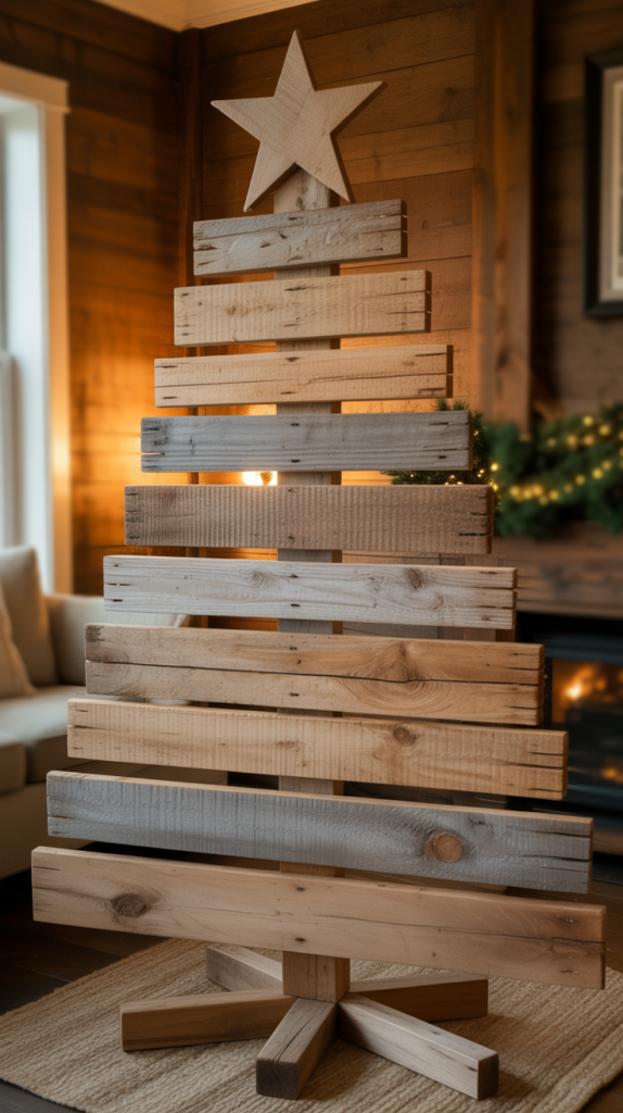 Reclaimed Barn Wood Christmas Tree