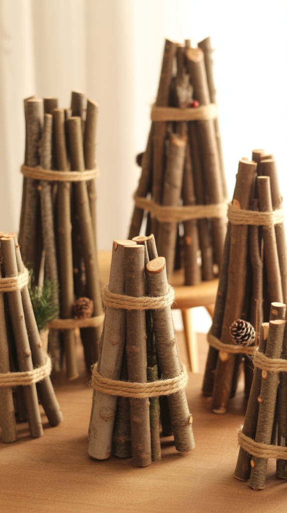 Rustic Twig Bundle Christmas Tree