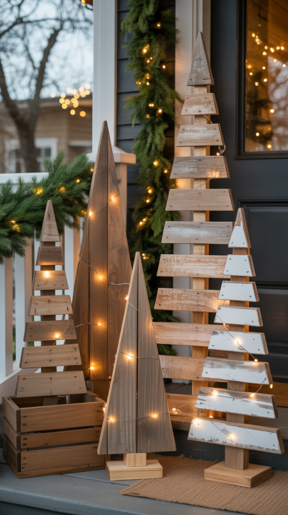 Wooden Crate Christmas Trees