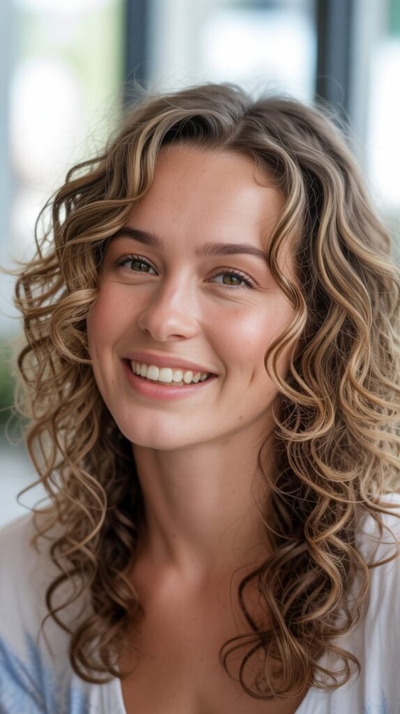  Layered Shoulder-Length Curls