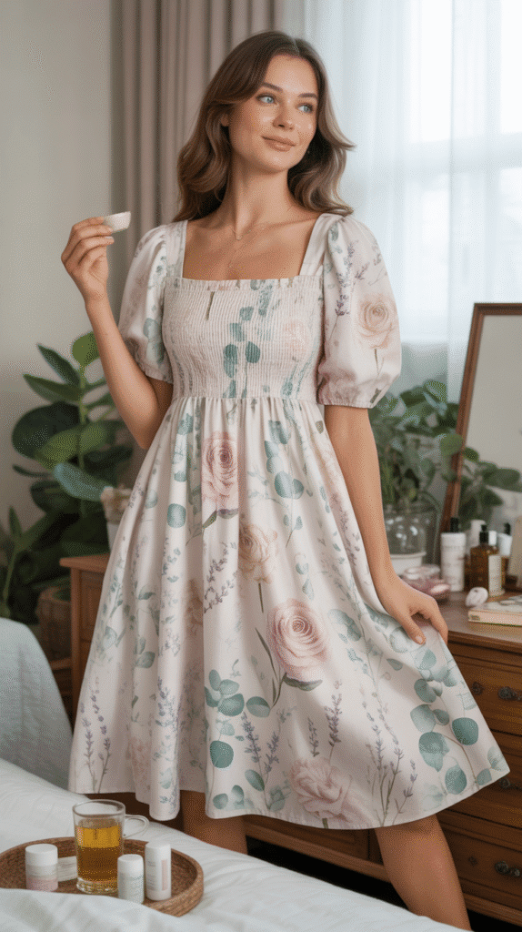 36 Cute Self Care Sunday Dress to Impress No-VIP Styles 2 Botanical Bliss Style