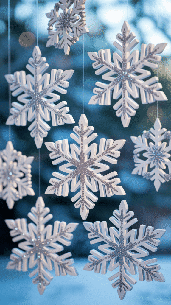 33 Profitable Rustic Christmas Wood Crafts for 2025 11 Wooden Snowflake Ornaments and Decorations