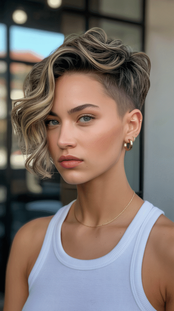Top 30 Natural Wavy Haircuts Every Woman Will Love 20 Wavy Bixie Cut