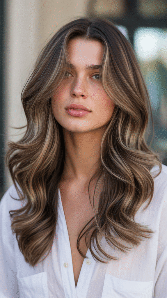 Top 30 Natural Wavy Haircuts Every Woman Will Love 1 Long Layered Waves