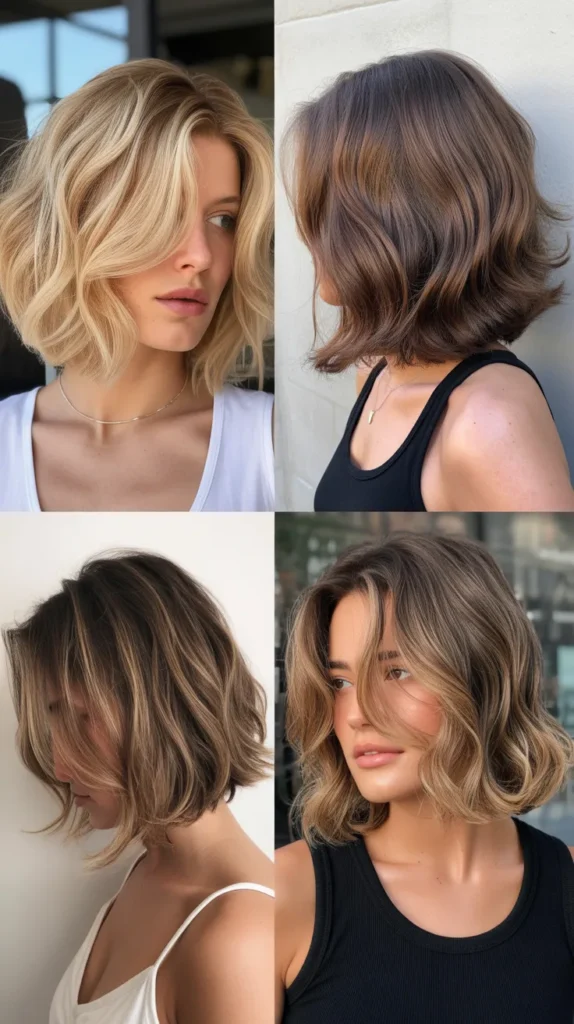 Beach Wave Layered Long Bob
