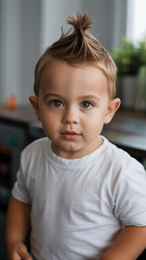 30 Cute Toddler Boy Haircuts Every Parent Will Love 5 The Faux Hawk