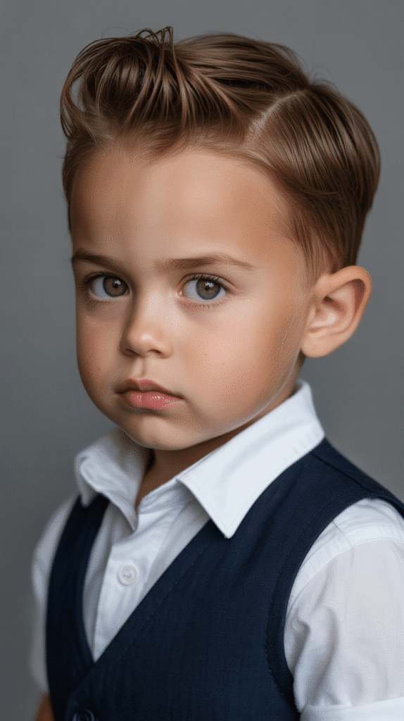 30 Cute Toddler Boy Haircuts Every Parent Will Love 13 The Pompadour (Toddler-Friendly)
