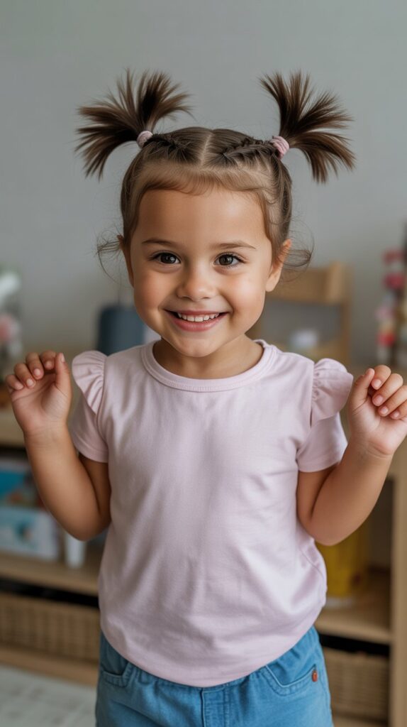 30 Best Cornrow Hairstyles for Kids with Natural Hair 20 Cornrow Pigtails