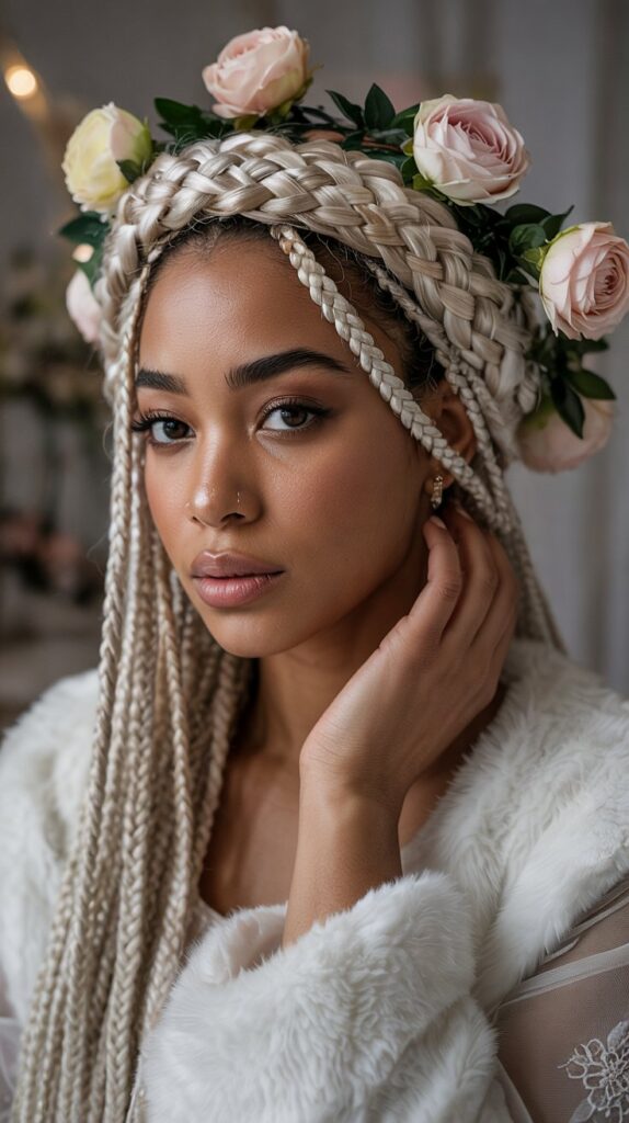 27 Stunning Winter Hair Braids for Black Hair 19 Crown Braids for Regal Winter Elegance