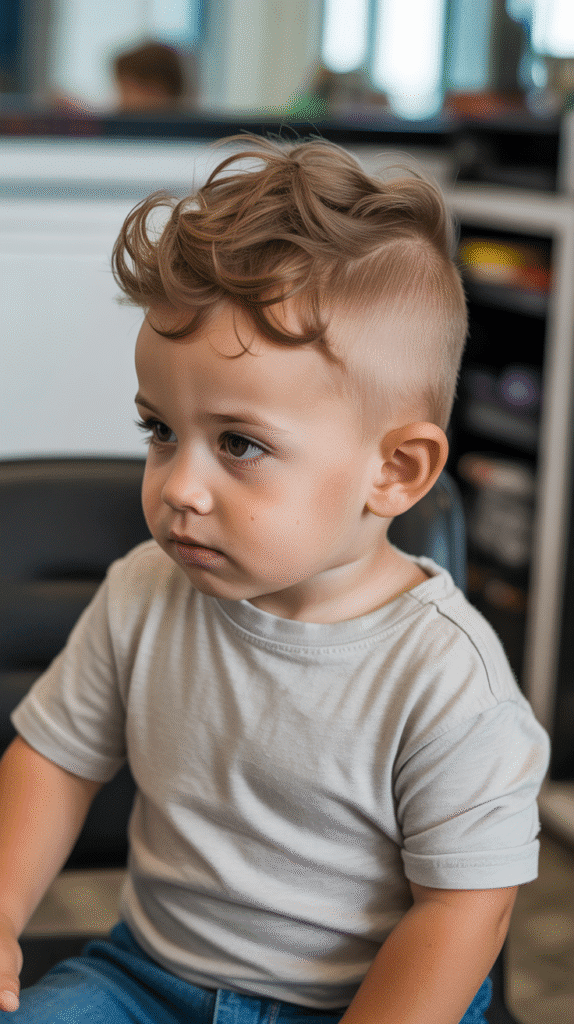 23 Toddler Boy Fade Haircuts That Are Totally Adorable 17 Messy Top Fade