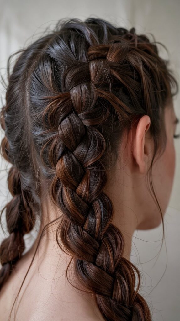 33 Easy Winter Hair Braids You'll Love 11 Four-Strand Braid