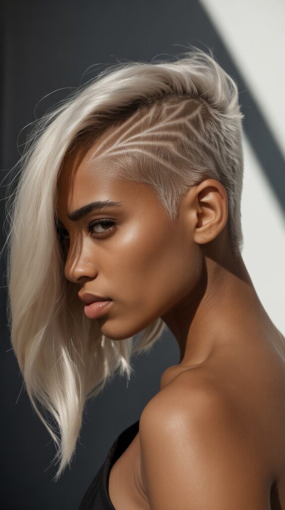 Top 33+ Baddie Hairstyles for Black Women Turn Heads 7 Asymmetrical Bob with Shaved Side