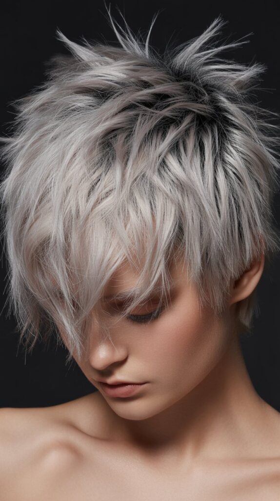 Messy Pixie with Piecey Texture