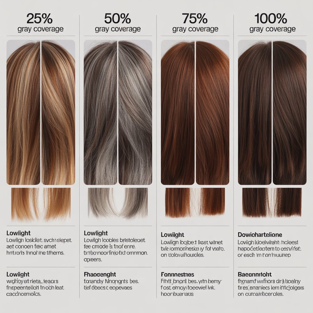 Lowlights for Different Gray Coverage Percentages