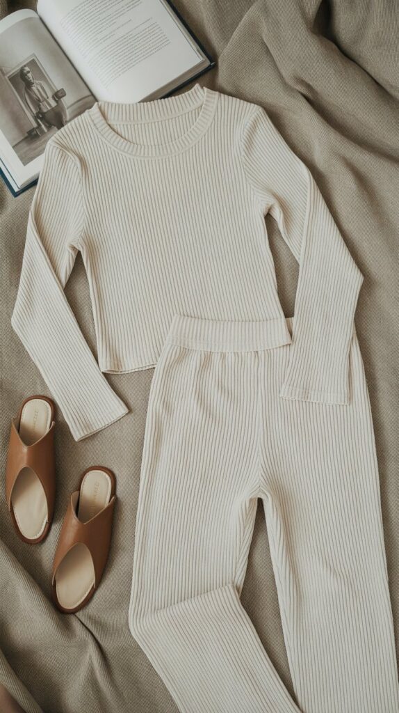 27 Stylish Self Care Sunday Outfits for Every Occasion 22 Ribbed Knit Coordinates