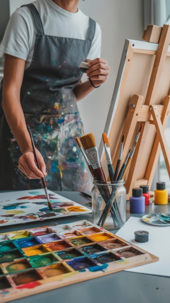 32 Creative DTI Outfit Ideas — Self Care Sunday Theme 26 Painting and Art Therapy