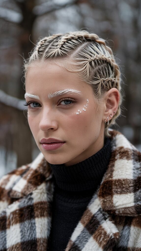 30 Chic Winter Hair Braids for Short Hair 30 Pinned Braid Art