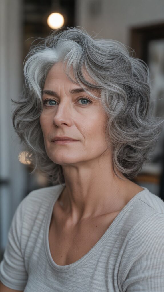 Best 30+ Very Layered Medium Hairstyles for Women Over 50 7 Textured Layers with Razored Ends