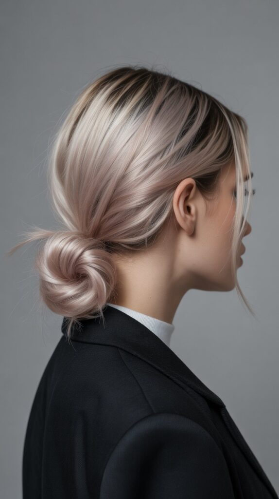 27 Elegant Greasy Hair Updo Hairstyles 24 The Asymmetrical Twisted Bun