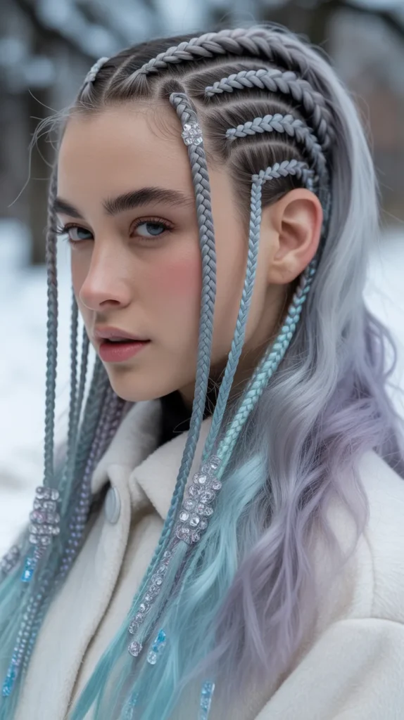 Micro Braids Accent Style