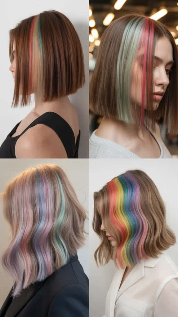 Long Bob with Hidden Rainbow