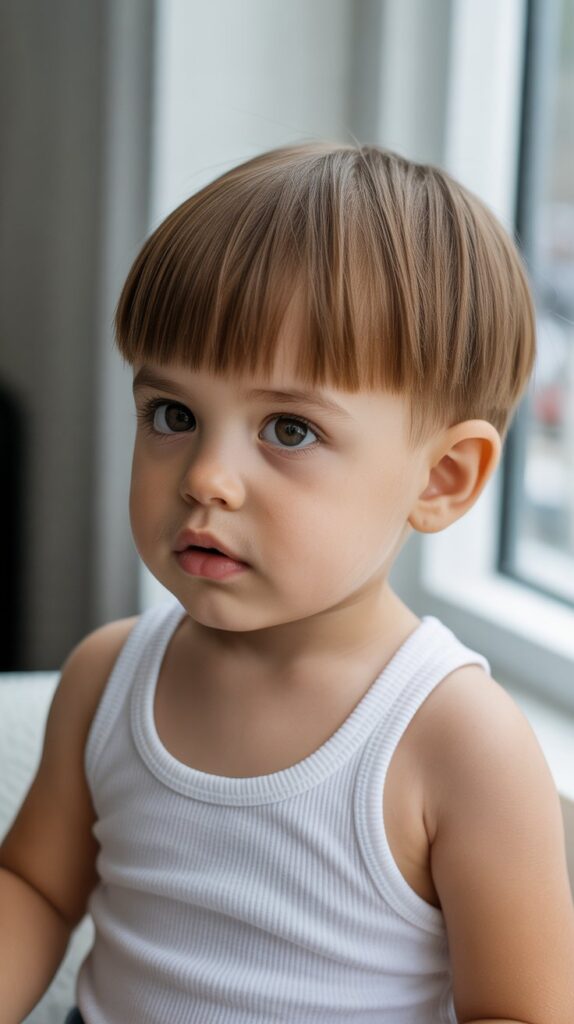 Best 33+ Baby Boys' Haircuts for Straight Fine Hair 8 Bowl Cut Modern Interpretation