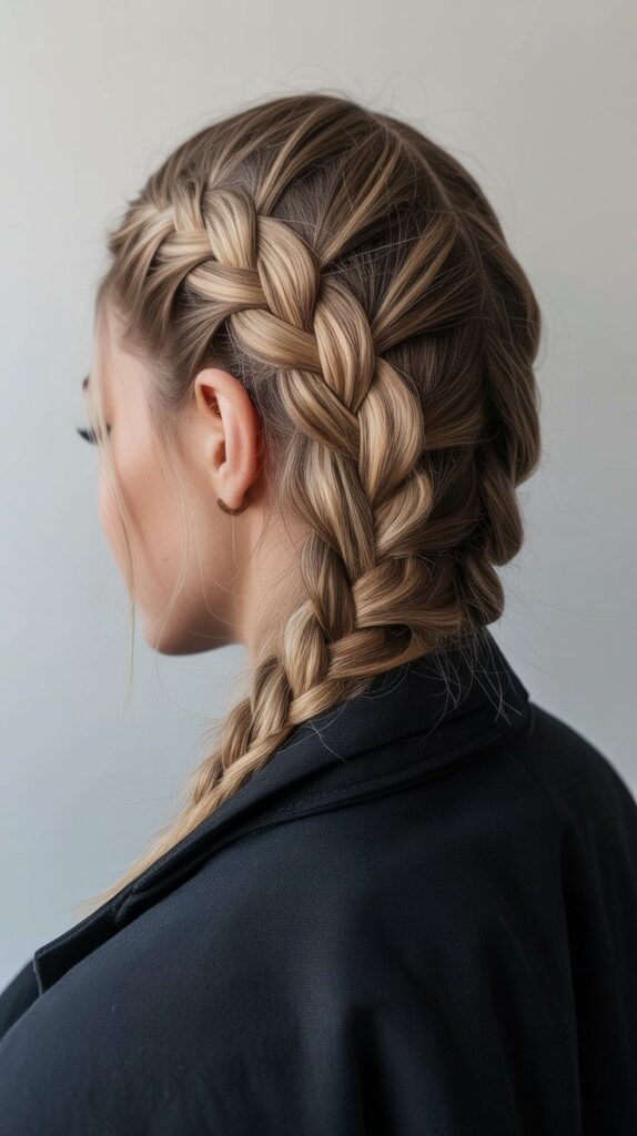 30 Braided Greasy Hair Hairstyles to Try 23 Diagonal Dutch Braid