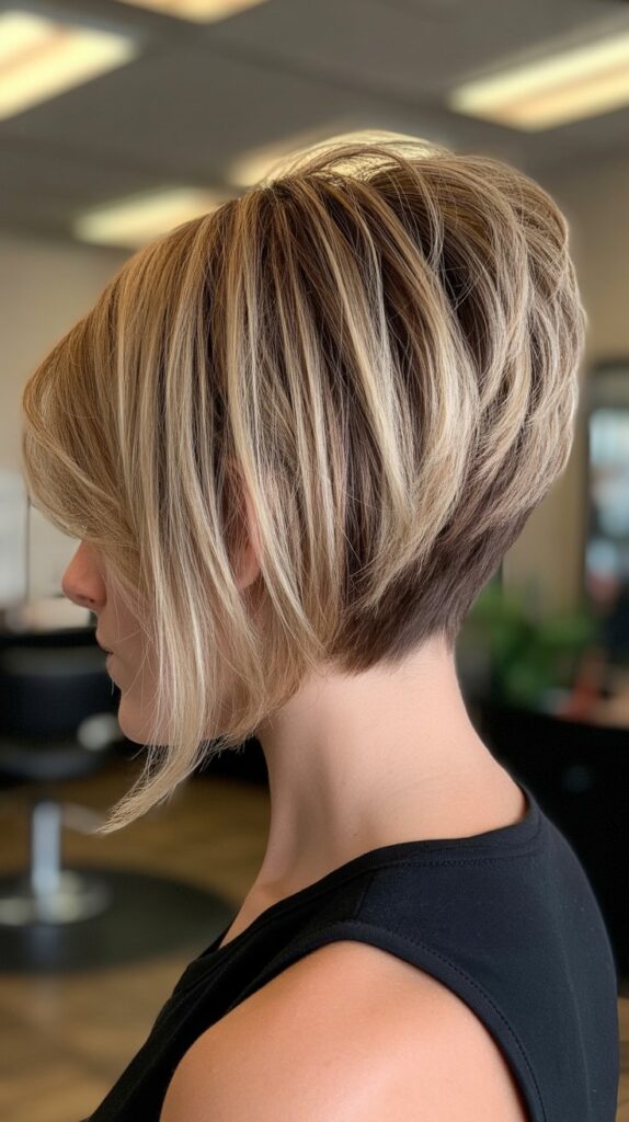 26 Flattering Angled Bob Haircuts Round Faces 4 Stacked Angled Bob