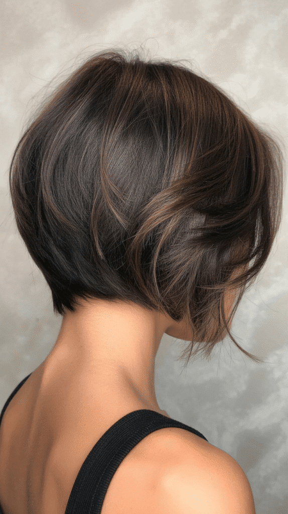 33 Stylish Back View Inverted Bob Haircut Ideas You'll Love 3 Textured Inverted Bob with Razored Layers