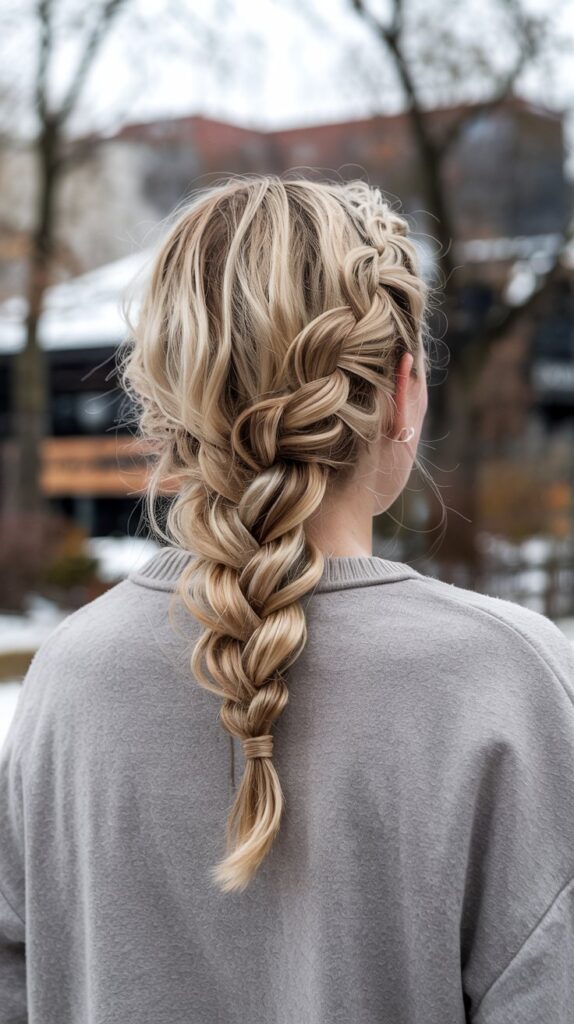 27 Trendy Winter Hair Braid Styles to Try 7 Rope Braid