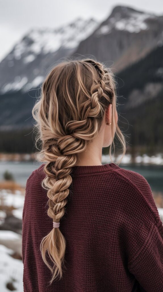 27 Trendy Winter Hair Braid Styles to Try 3 Fishtail Braid