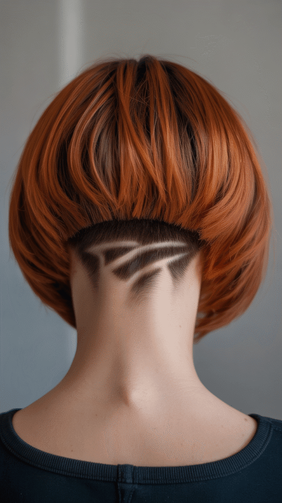 33 Stylish Back View Inverted Bob Haircut Ideas You'll Love 4 Graduated Bob with Undercut Detail