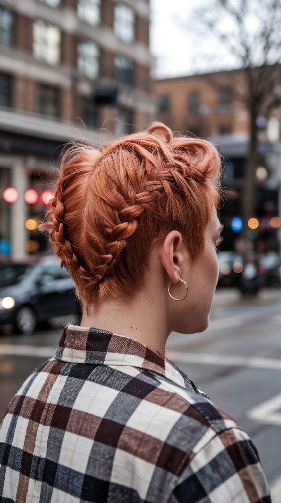 30 Chic Winter Hair Braids for Short Hair 10 Dutch Braid Mohawk