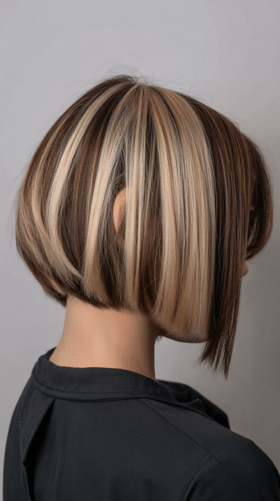 33 Stylish Back View Inverted Bob Haircut Ideas You'll Love 26 Inverted Bob with Money Pieces