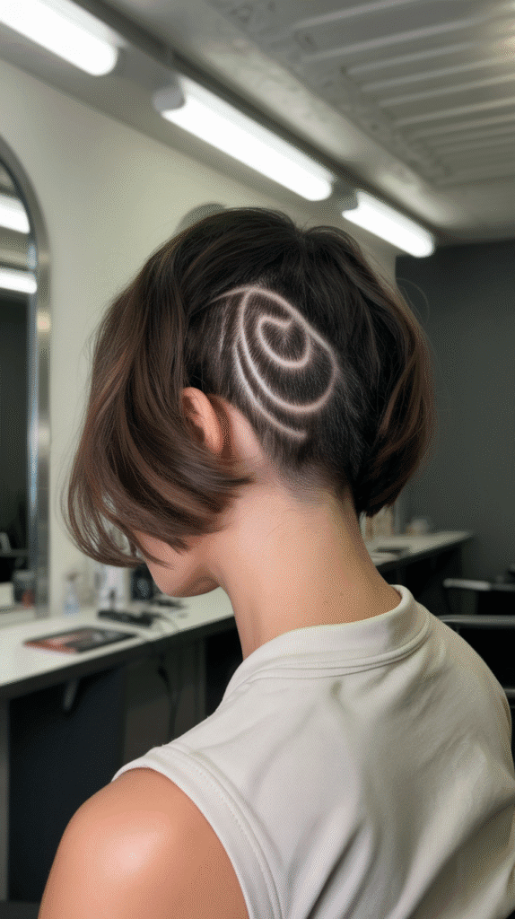 Best 27+ Inspiring Back View Stacked Inverted Bob Haircut Ideas 20 Stacked Bob with Shaved Nape Pattern