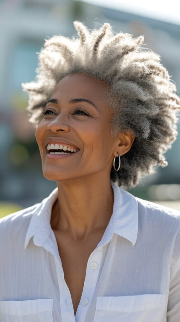 Top 30+ Stunning Hairstyles for Older Black Women: Easy Solutions for Everyday Glam! 5 Side-Swept Pixie with Bangs