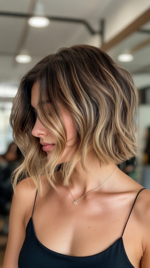 Choppy Bob with Balayage