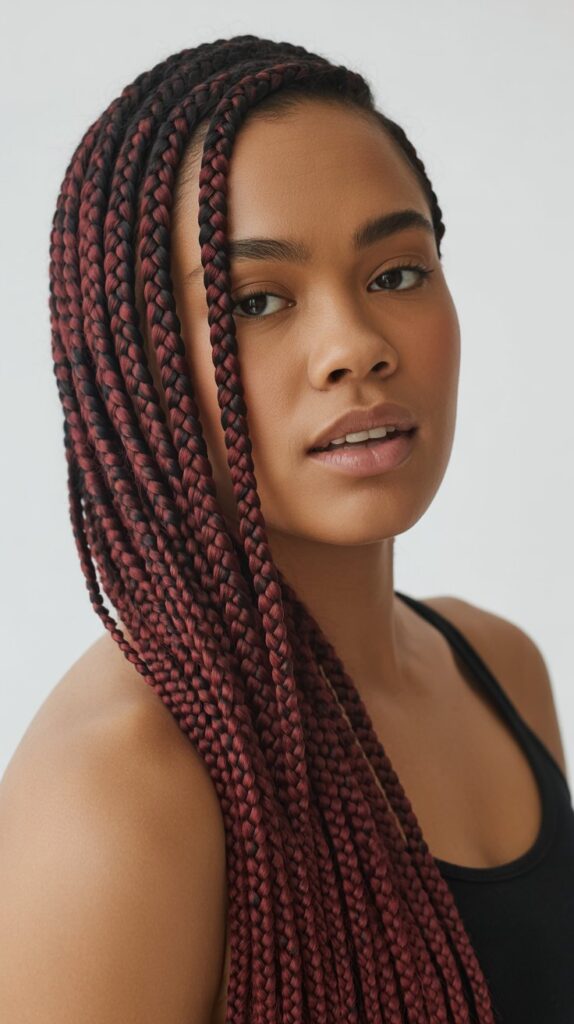 Side Box Braids