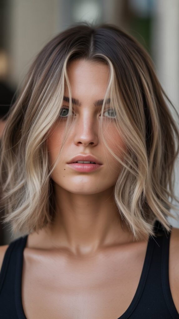 33 Chic Balayage Angled Bob Hairstyles 5 Face-Framing Balayage Highlights