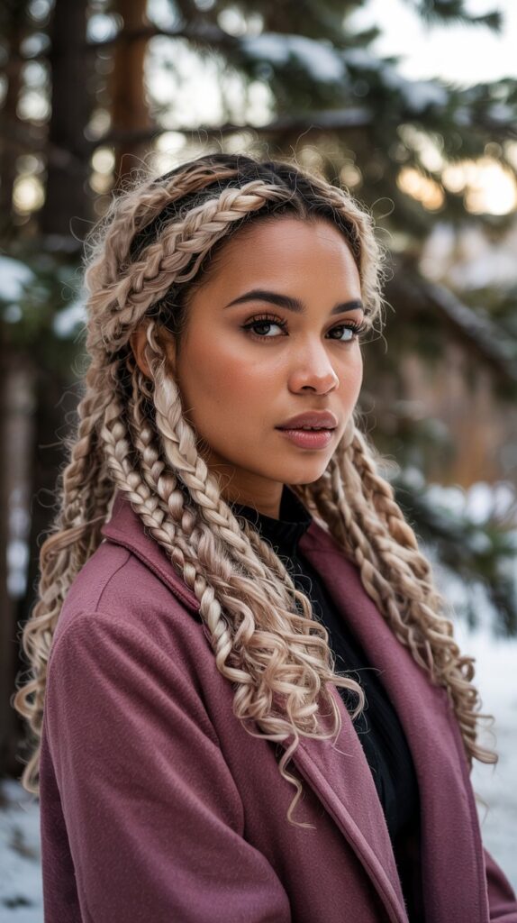 27 Stunning Winter Hair Braids for Black Hair 2 Chunky Goddess Braids for Bold Winter Statements