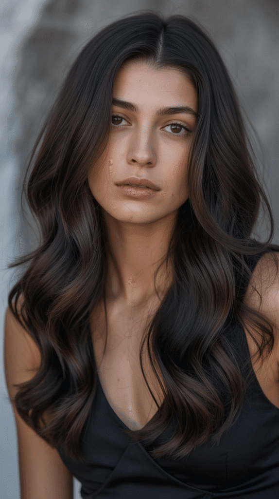 30+ Dark Brown Hair Color Ideas to Add Depth and Dimension 24 Blackened Brown