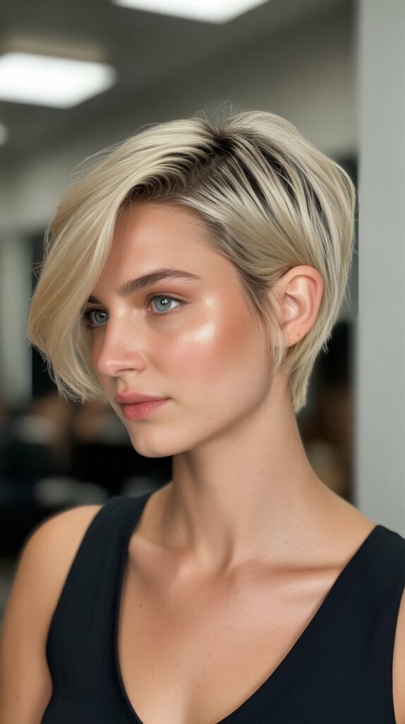 Blonde Highlights on Short Hair