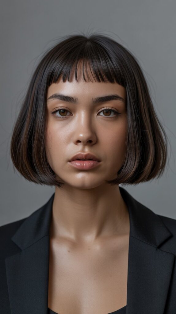 34+ Latest Bob Haircuts for Fine Hair 10 Bob with Micro Bangs