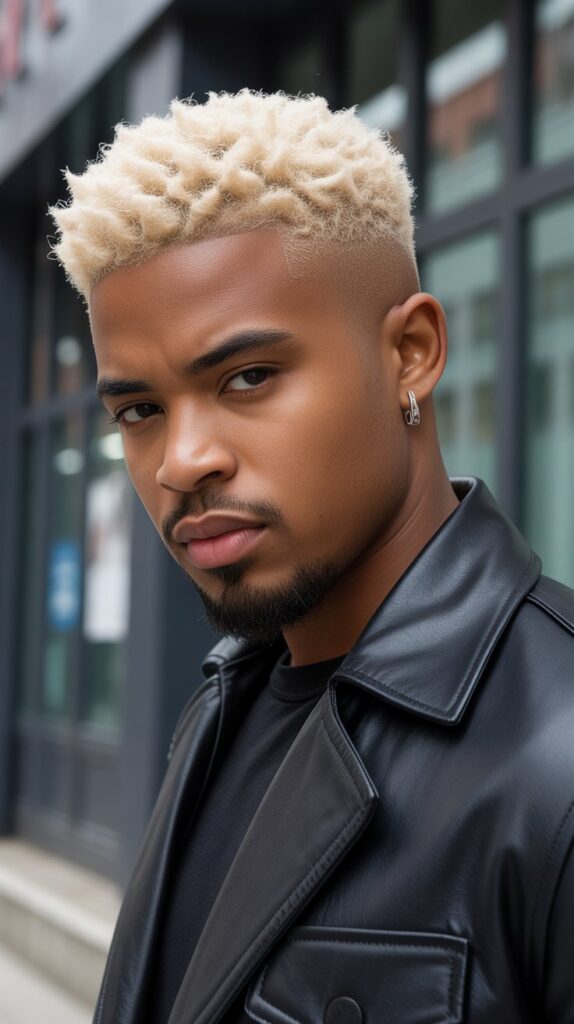 Top 27+ Jaw-Dropping Low Taper Fade Haircuts for Black Men You Need to Try! 27 Low Taper Fade with Platinum Blonde Color