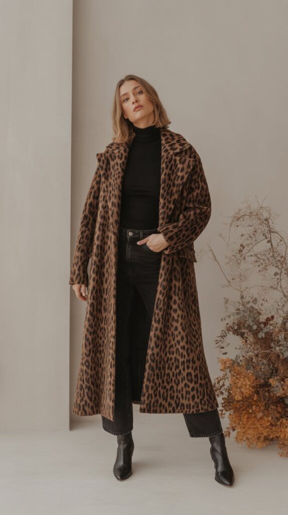 30 Best Casual Fall Outfits for Women 2025 14 Statement Coat with Simple Base Layers