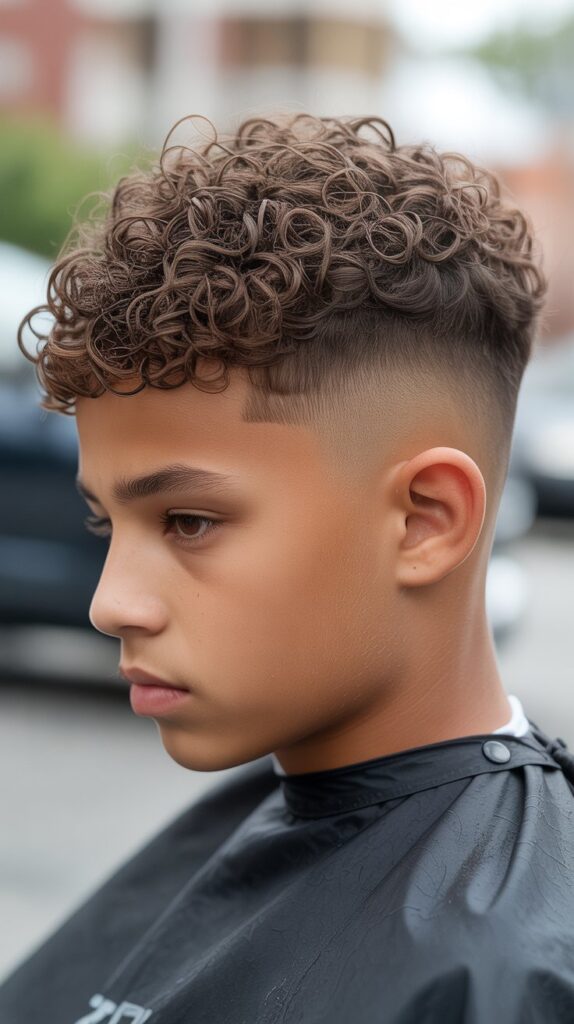 30+ Trendy Haircuts for Boys in 2025 You Won't Want to Miss 8 Curly Top Fade