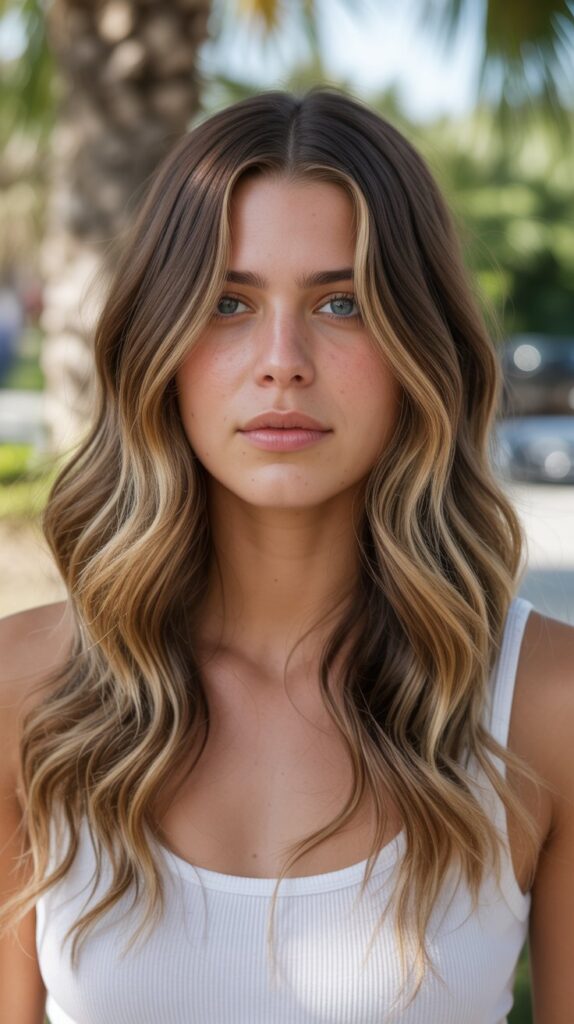 27+ Stunning Blonde Hair Highlights on Brown Hair 17 Sun-Kissed Balayage