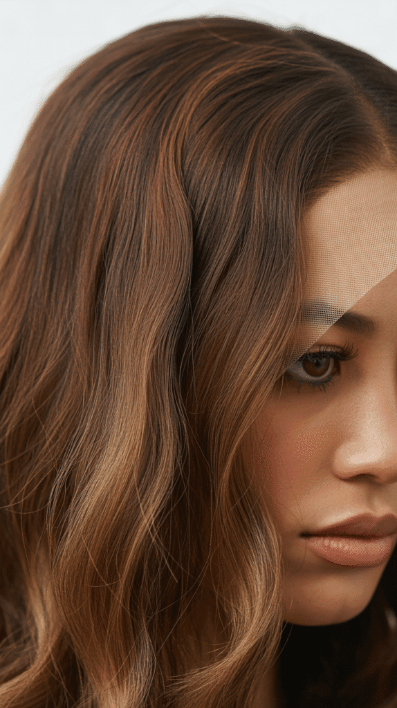 25 Beautiful Brown Wig with Caramel Highlights 8 Brown Lace Front Wig with Caramel Babylights