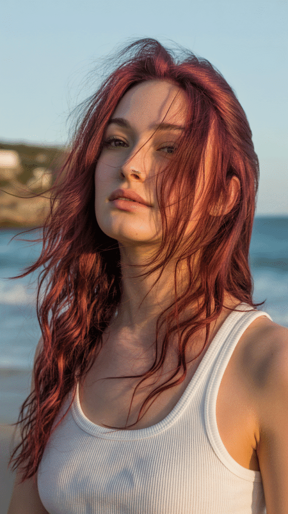 30+ Stunning Burgundy Hair Color Ideas That Will Turn Heads 12 Burgundy Beach Waves