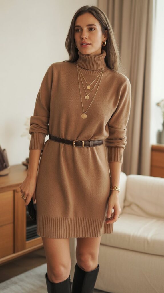 27 Elegant Self Care Sunday Dress to Impress Looks 18 The Sweater Dress Simplicity